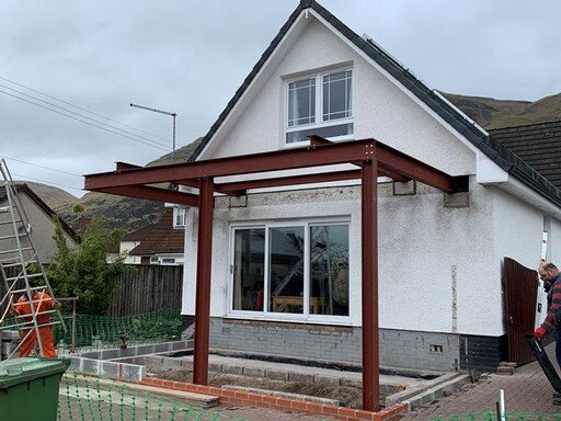 Steelwork for house in Alva.JPG
